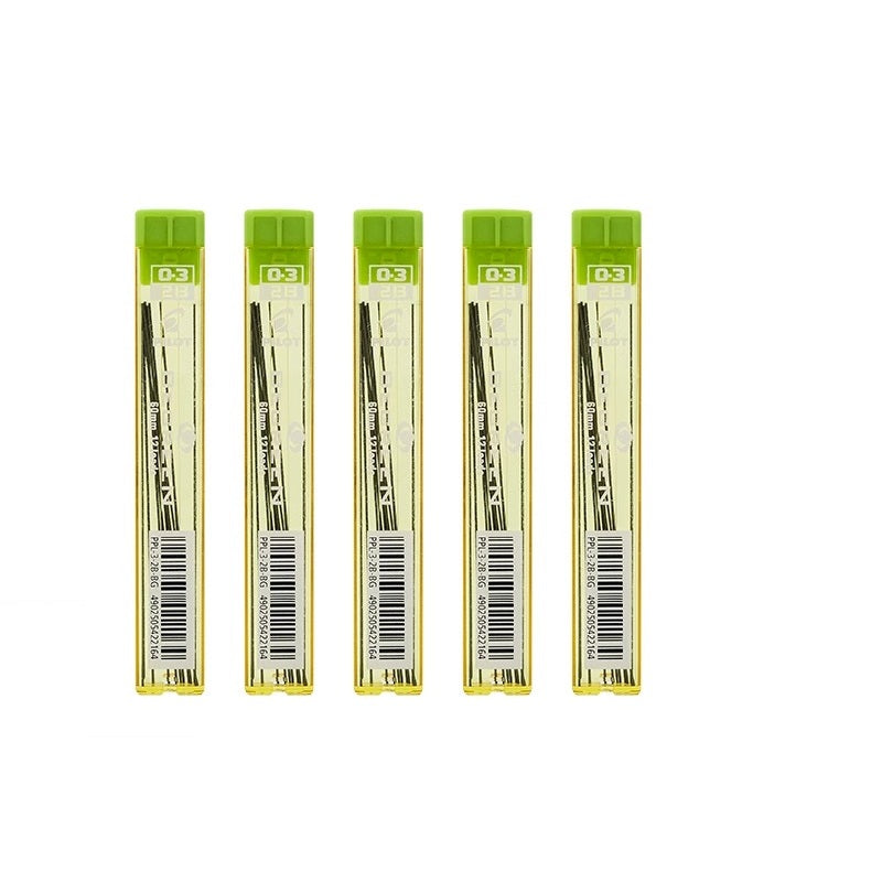PILOT Begreen Pencil Refills,HB/2B Leads,0.3/0.5/0.7mm,5 Pack 0.3mm 2B