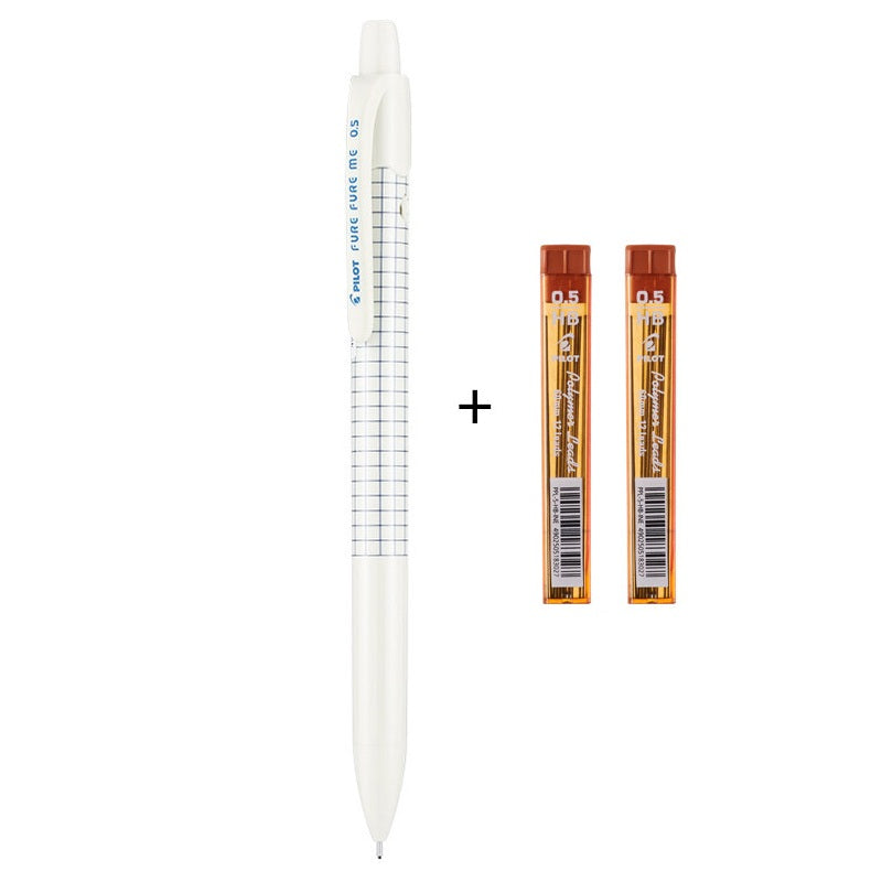 PILOT FURE ME Limited Edition Mechanical Pencil 0.5 mm with 2 Lead Refill Boxes White Grid