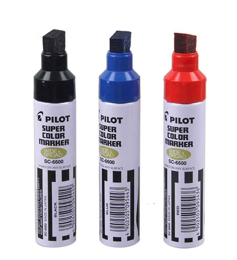 Pilot SC-6600 Jumbo Refillable Permanent Super Color Marker 2 Pack