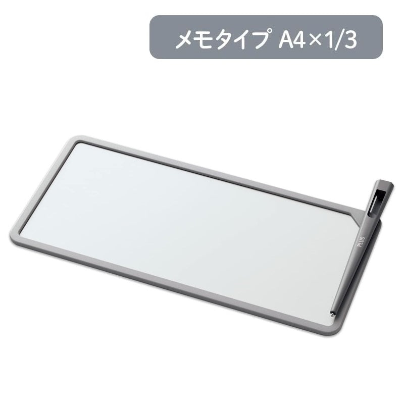 PLUS Kaite Memo Writing Pad A4 x 1/3 Grey