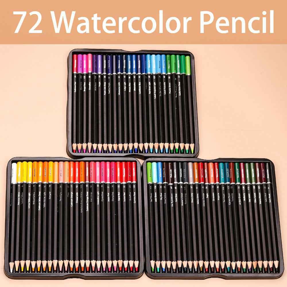 KALOUR 72 Watercolor Pencils Professional Art Drawing Pencil Set