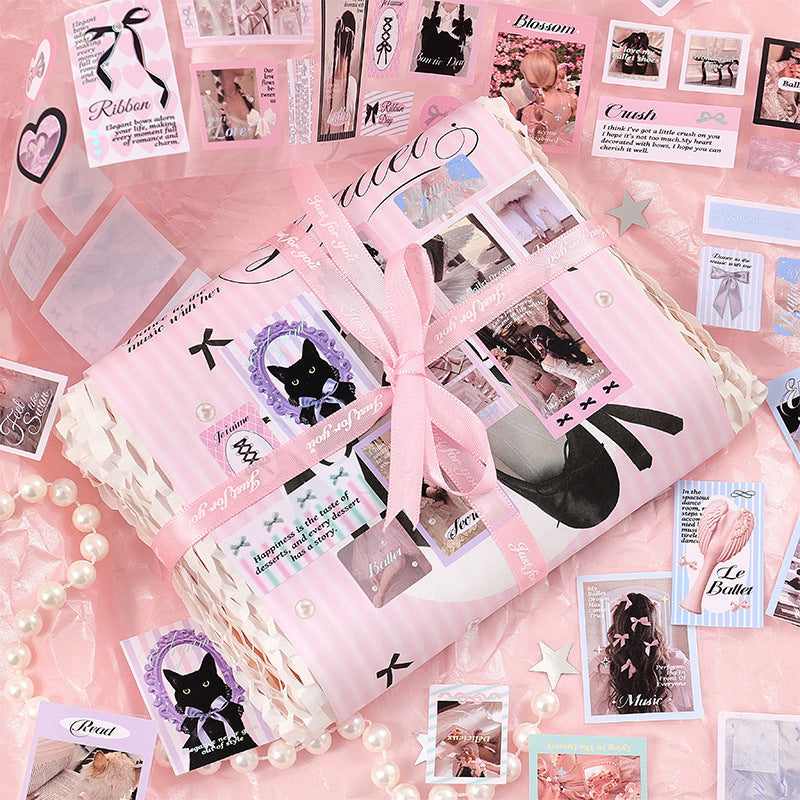 4 Pack Romantic Ballet Stickers for Girls Women Kids