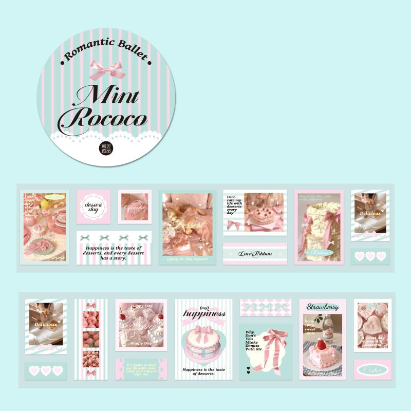 4 Pack Romantic Ballet Stickers for Girls Women Kids