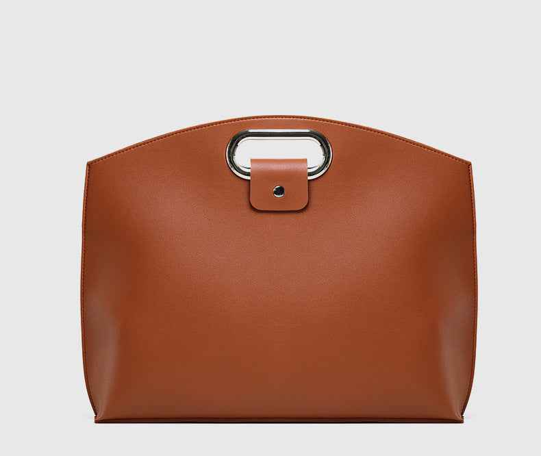PU Leather Laptop Handbag & Sleeve 2-Piece Set 13.3/14 Inch Brown