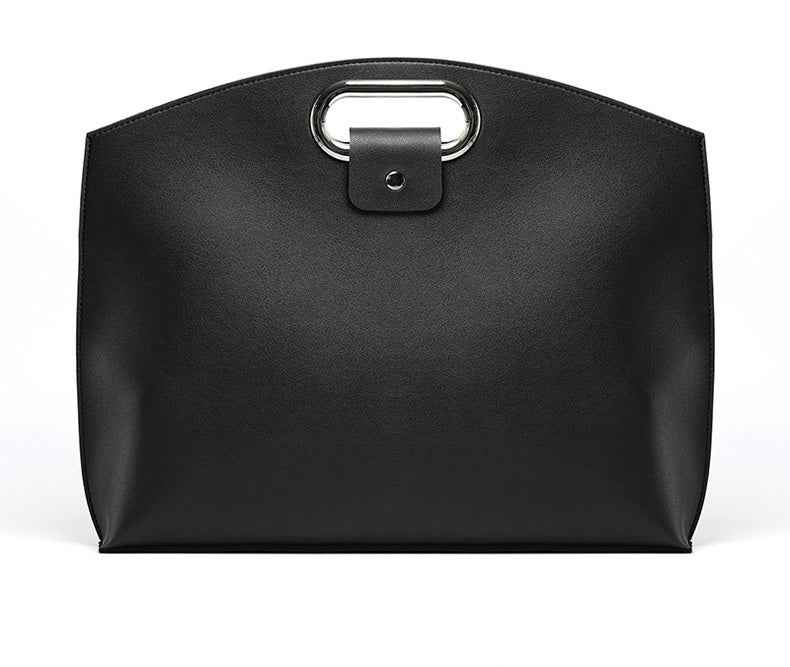 PU Leather Laptop Handbag & Sleeve 2-Piece Set 13.3/14 Inch Black
