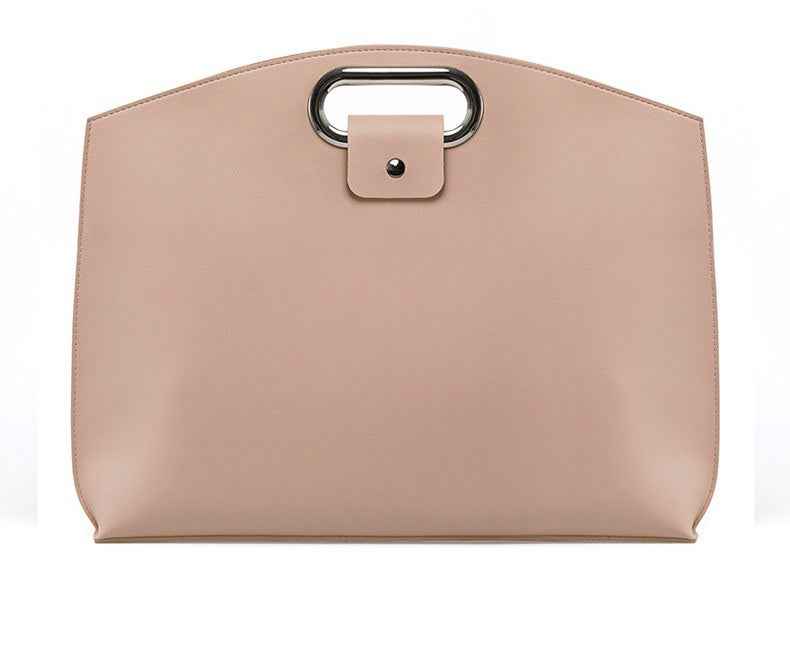 PU Leather Laptop Handbag & Sleeve 2-Piece Set 13.3/14 Inch Pink