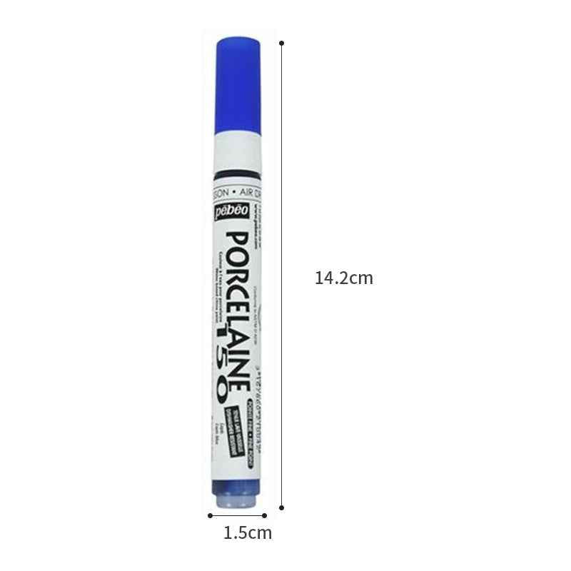 Pebeo Porcelaine 150, China Paint Fine Tip Marker 0.7mm Lapis Blue