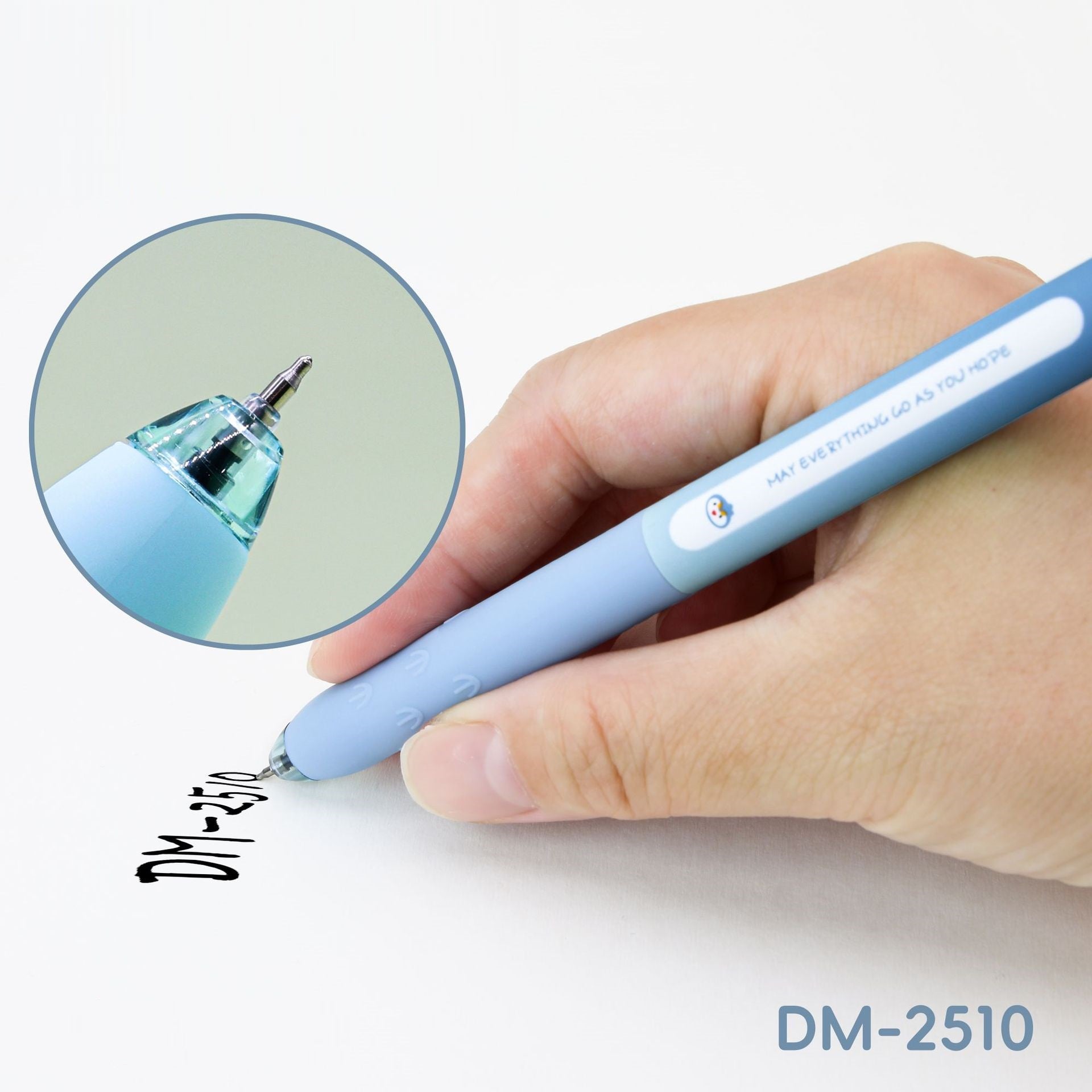 Cute Penguin Retractable Gel Pens 0.5mm Black Ink Set of 12 – Kawaii Fun