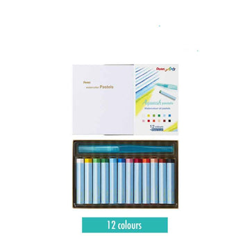 Pentel Watercolor Oil Pastels 12/24 Colors Water Brush Art Set 12 Color