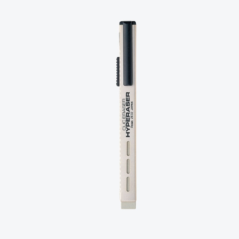 Pentel Clic Eraser Metal Shell for Pencil/Gel/Ballpoint Pen Hyperaser