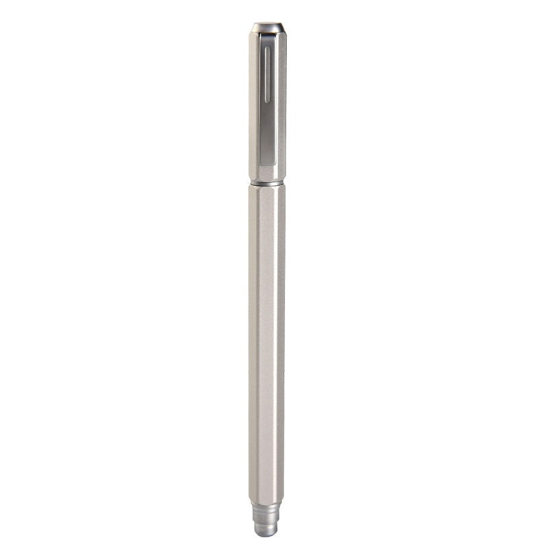 Pentel Energel BLN665 Hexagonal 0.5MM Metal Body Gel Pen Silver