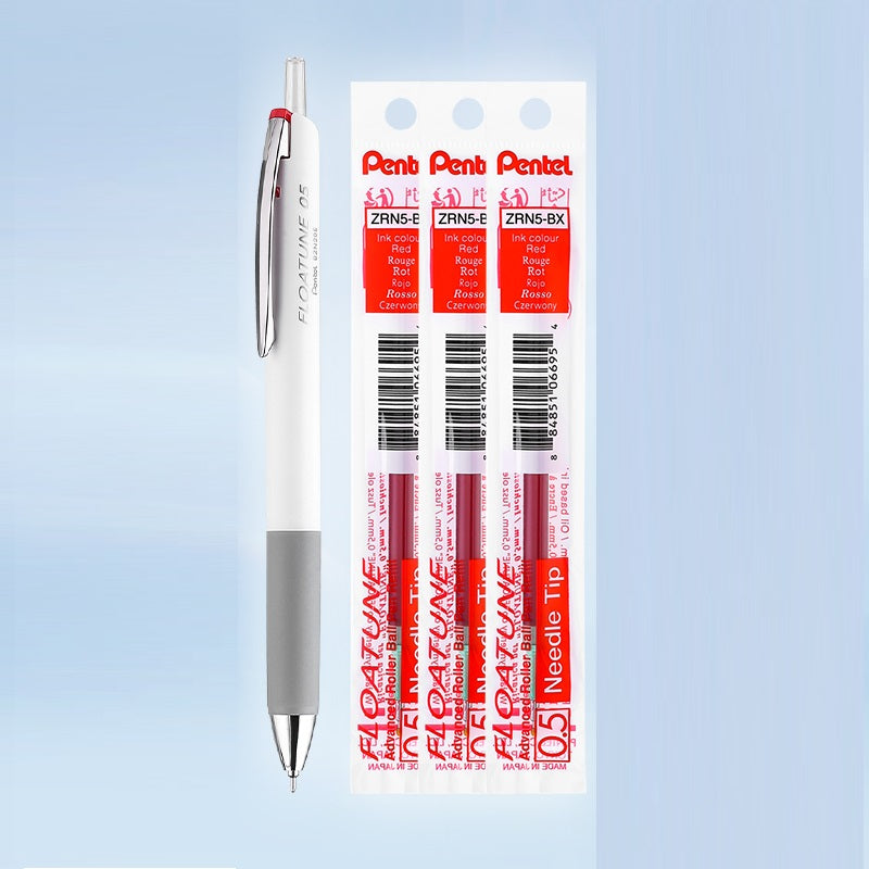 Pentel Floatune BZN205 Ballpoint Pen with 3 Refills 0.5mm Black