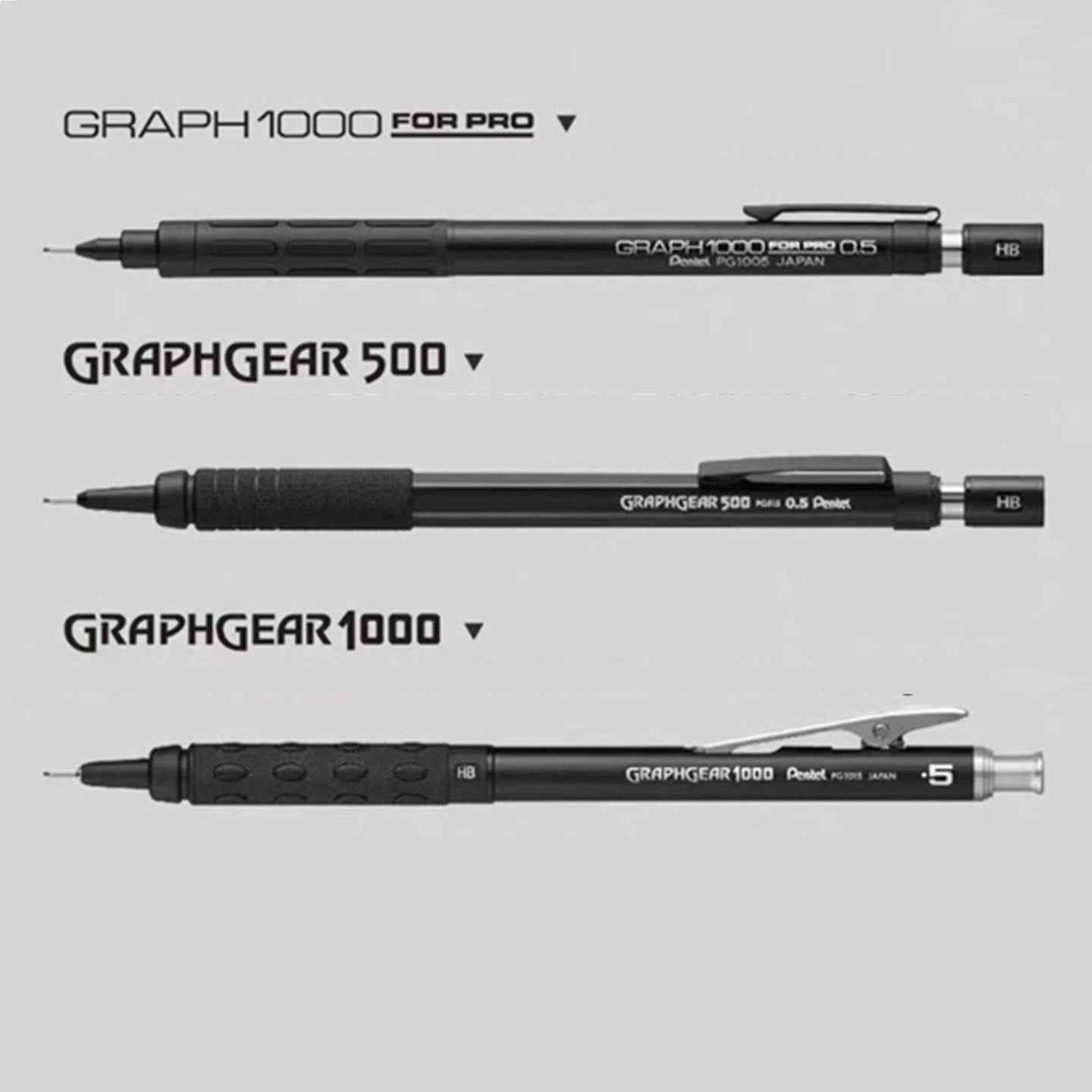 Pentel GraphGear Drafting Mechanical Pencil - 60th Anniversary 3 Pack