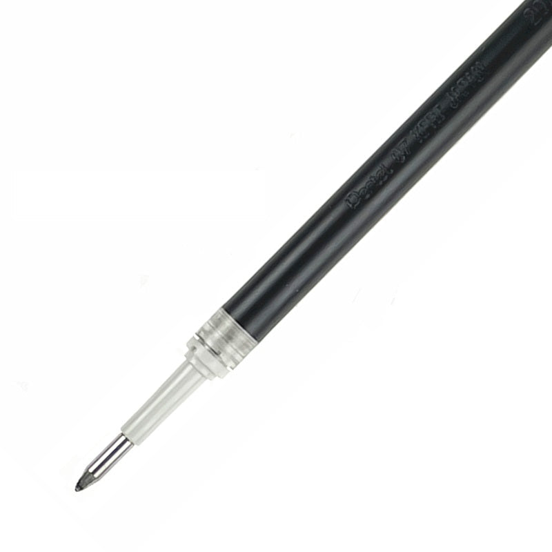 Pentel KFR7 Refill for Hybrid Gel Roller Pen – Pack of 12 Black Ink