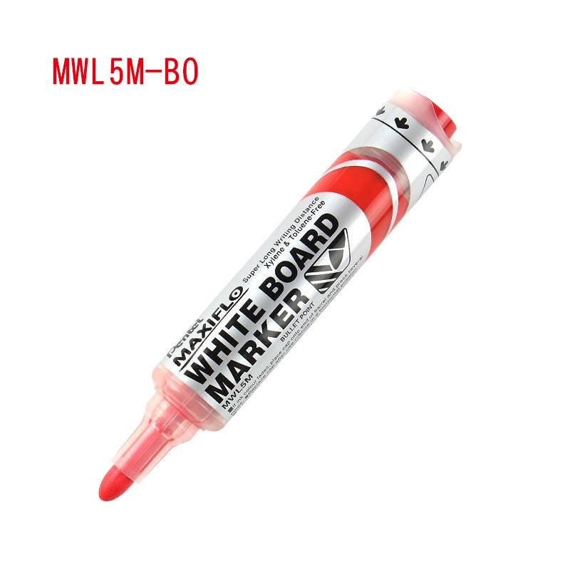 Pentel Maxiflo Whiteboard Marker Pen 6.0MM Bullet Tip MWL5M 4 Pack 4 Red