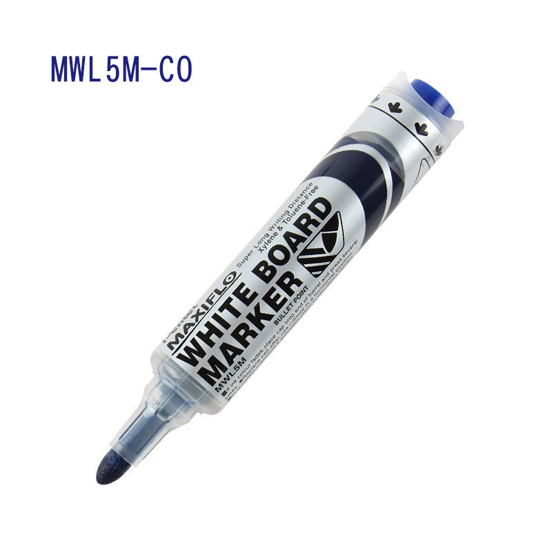 Pentel Maxiflo Whiteboard Marker Pen 6.0MM Bullet Tip MWL5M 4 Pack 4 Blue