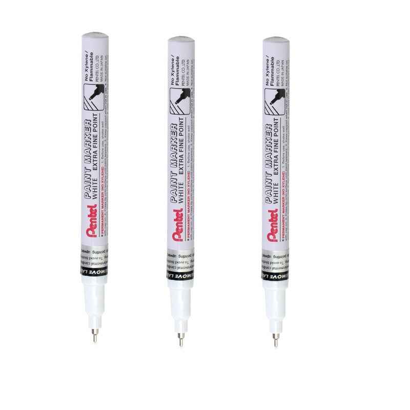 Pentel Paint Marker Extra Fine Point MFP10 Gold/Silver/White 3 Pack 3 White