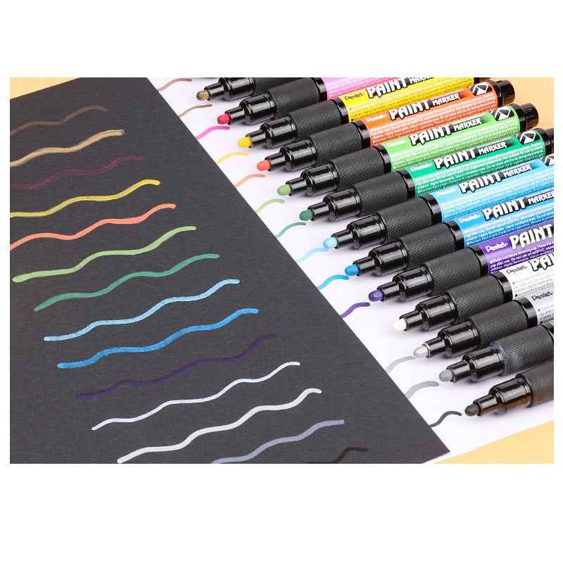 Pentel Permanent Cellulose Paint Marker Pens 4.0mm- MMP20 - Pack of 3