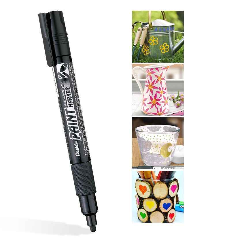 Pentel Permanent Cellulose Paint Marker Pens 4.0mm- MMP20 - Pack of 3