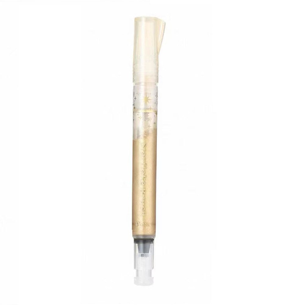 Pentel StarFlake Brush Pen Gold Silver Blue Glitter Colors Gold