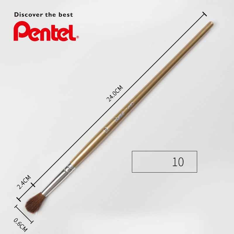 Pentel ZBS1 Horse Hair Watercolor Brush Round (No.10) - 3 Pack
