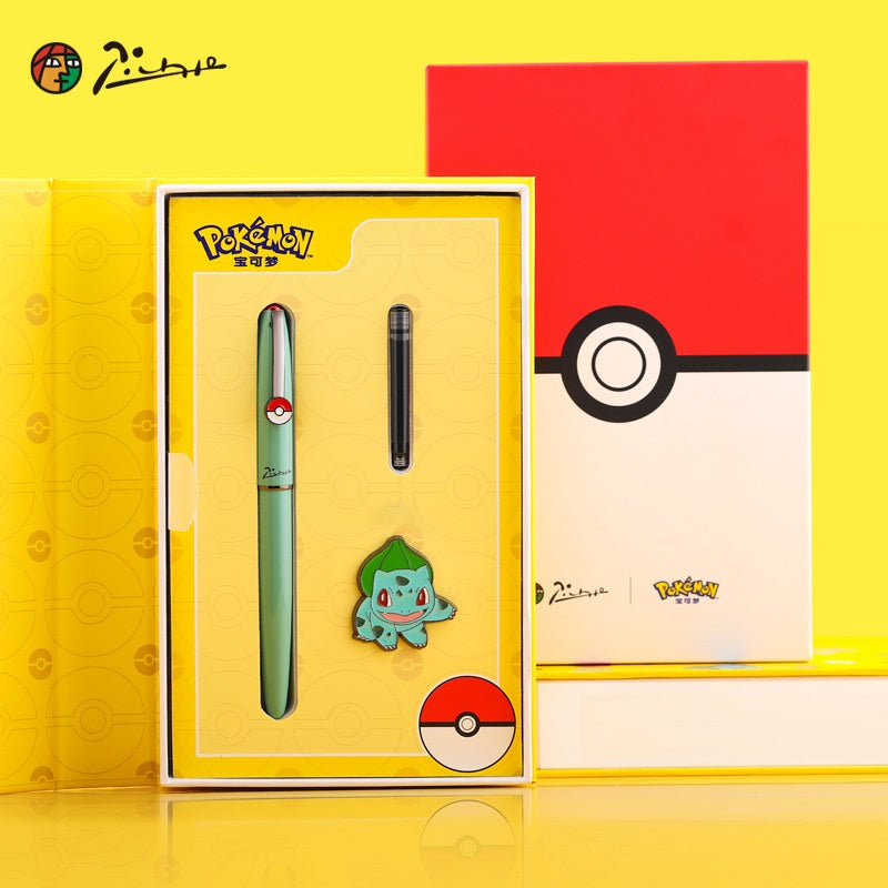 Pimo 937 Pokémon Collector's Fountain Pen Gift Set Bulbasaur