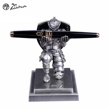 Picasso Knight Fountain Pen Gift Set Fine Nib Brass Pen Alloy Base