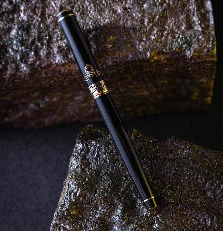 Picasso Knight Fountain Pen Gift Set Fine Nib Brass Pen Alloy Base