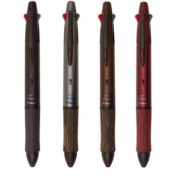 Pilot 4+1 Wood Multi Pen Ballpoint Pen & Mechanical Pencil