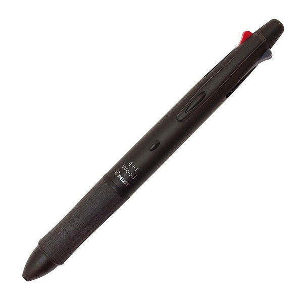 Pilot 4+1 Wood Multi Pen Ballpoint Pen & Mechanical Pencil Black
