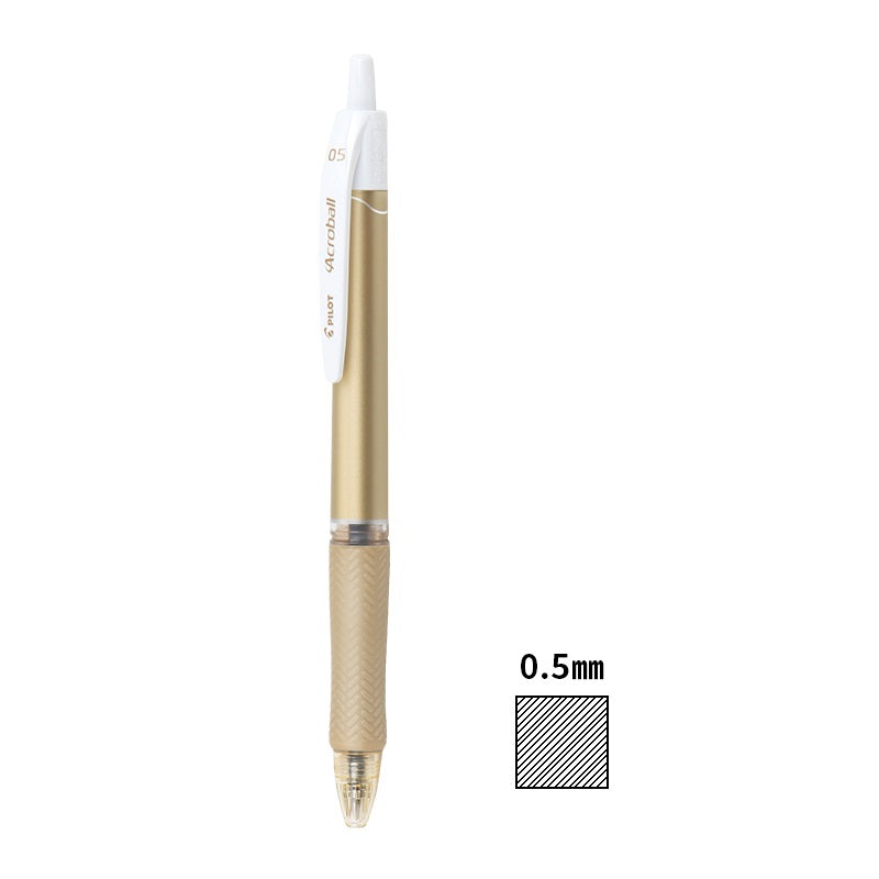 2pcs Pilot Acroball T Series Black Ballpoint Pen 0.3mm/0.5mm/0.7mm Gold 0.5mm