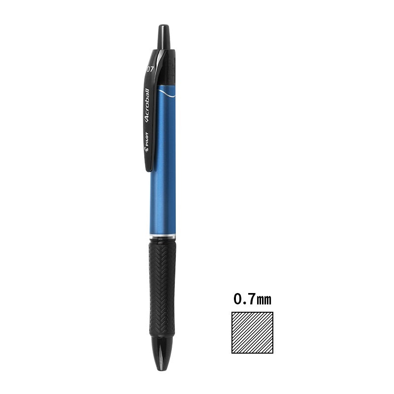 2pcs Pilot Acroball T Series Black Ballpoint Pen 0.3mm/0.5mm/0.7mm Blue 0.7mm
