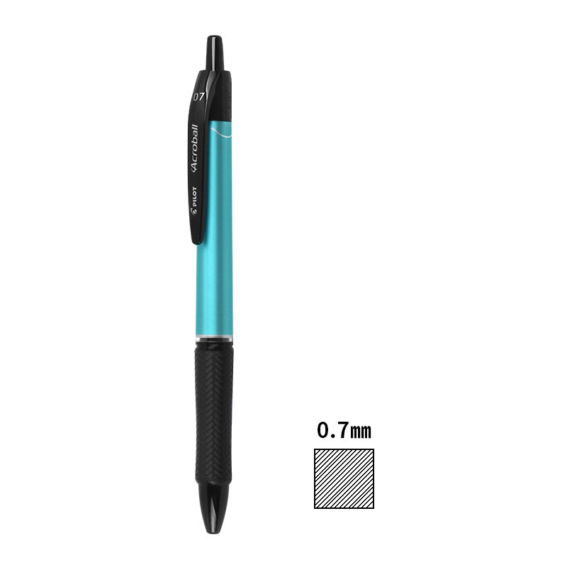 2pcs Pilot Acroball T Series Black Ballpoint Pen 0.3mm/0.5mm/0.7mm Light Blue 0.7mm