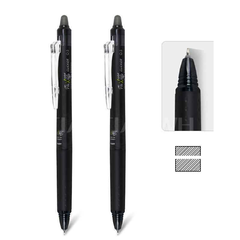 Pilot BLRT-FRP5 Frixion Point Clicker 0.5mm Rollerball Pen - 2 Pack Black