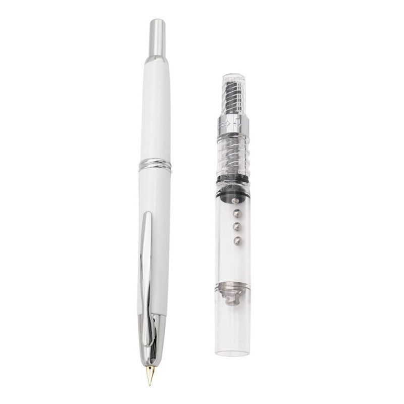 Pilot Capless Retractable Fountain Pen 18K White