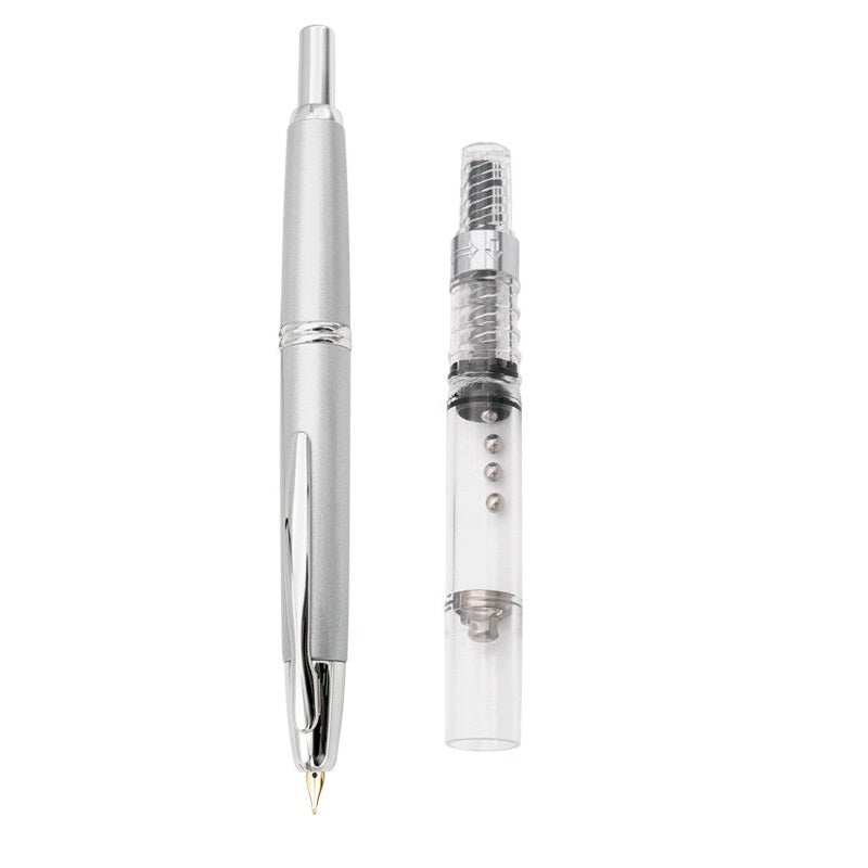 Pilot Capless Retractable Fountain Pen 18K Silver
