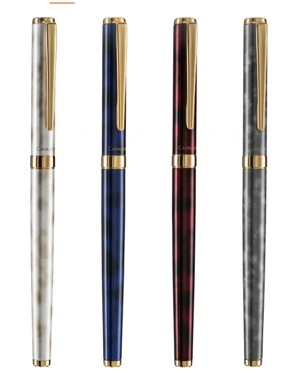 Pilot Cavalier Fountain Pen | Brass Barrel | Marble Lacquer Finish | Includes CON-40 Converter