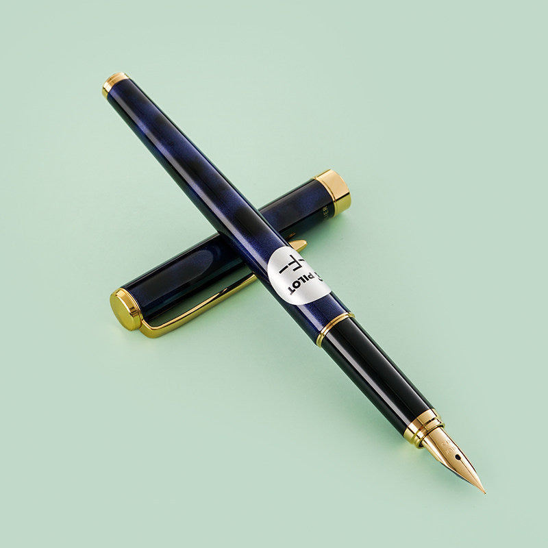 Pilot Cavalier Fountain Pen | Brass Barrel | Marble Lacquer Finish | Includes CON-40 Converter