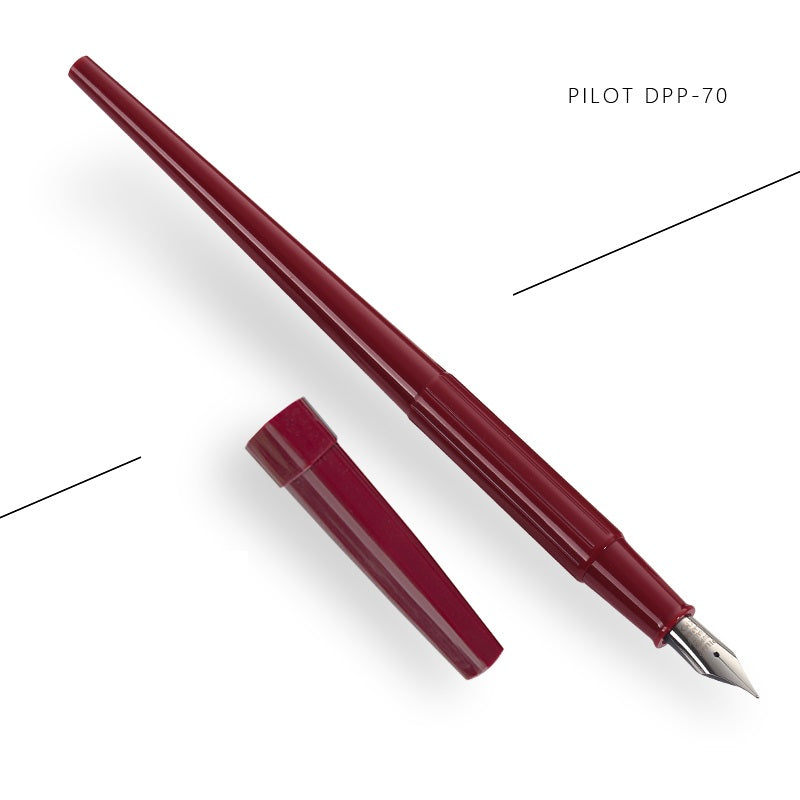 Pilot DPP70 Long Fountain Pen With Ink Converter For Calligraphy Writing Wine
