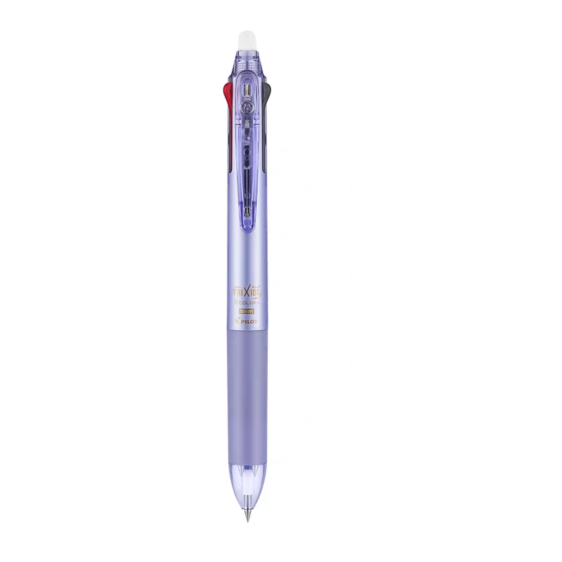 Pilot FriXion Ball Slim 3 Colors Gel Ink Multi Pen - 0.38 mm Pearl Violet