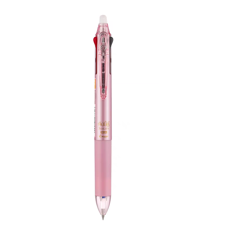 Pilot FriXion Ball Slim 3 Colors Gel Ink Multi Pen - 0.38 mm Pearl Pink