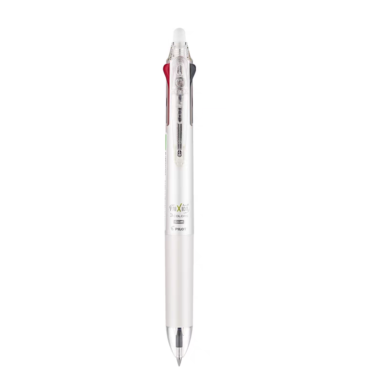 Pilot FriXion Ball Slim 3 Colors Gel Ink Multi Pen - 0.5 mm Silver