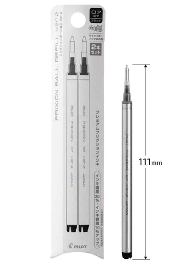 Pilot FriXion Ball Zone Gel Pen Refill 0.7mm Black/Red/Blue 2 Pack Black