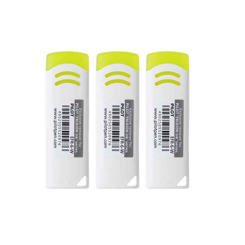 Pilot FriXion Remover Eraser EFR6 -3 Pack White