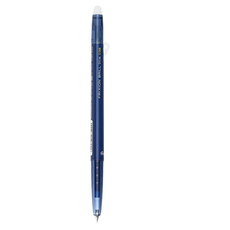 Pilot Frixion Ball Slim Erasable Gel Pen Extra Fine Point 0.38mm 3 Pack Dark Blue