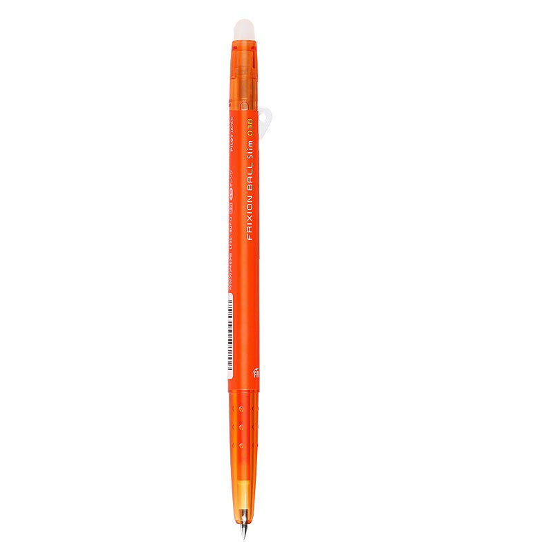 Pilot Frixion Ball Slim Erasable Gel Pen Extra Fine Point 0.38mm 3 Pack Orange