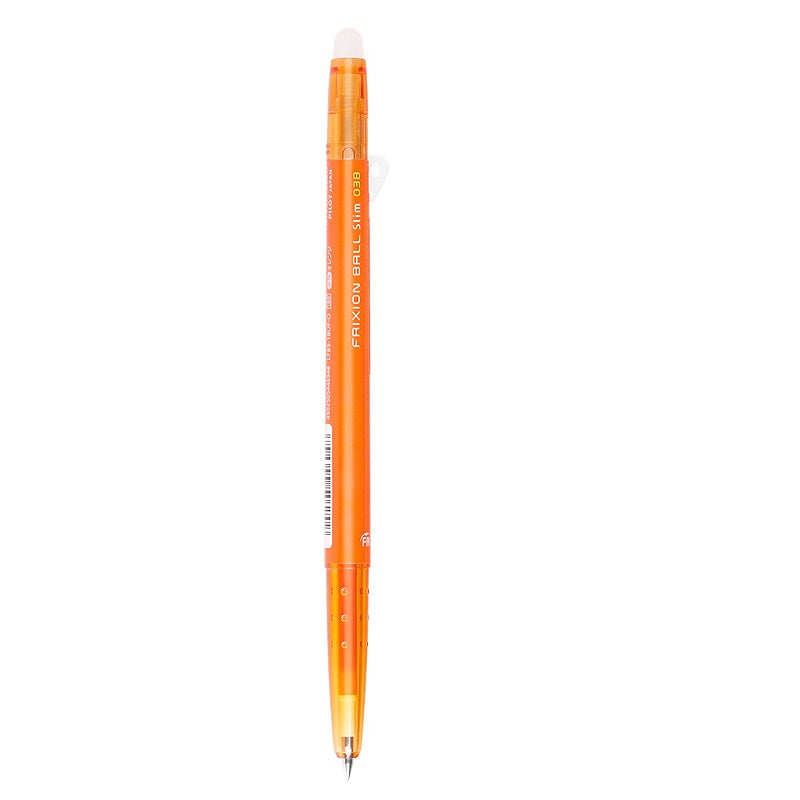 Pilot Frixion Ball Slim Erasable Gel Pen Extra Fine Point 0.38mm 3 Pack Light Orange