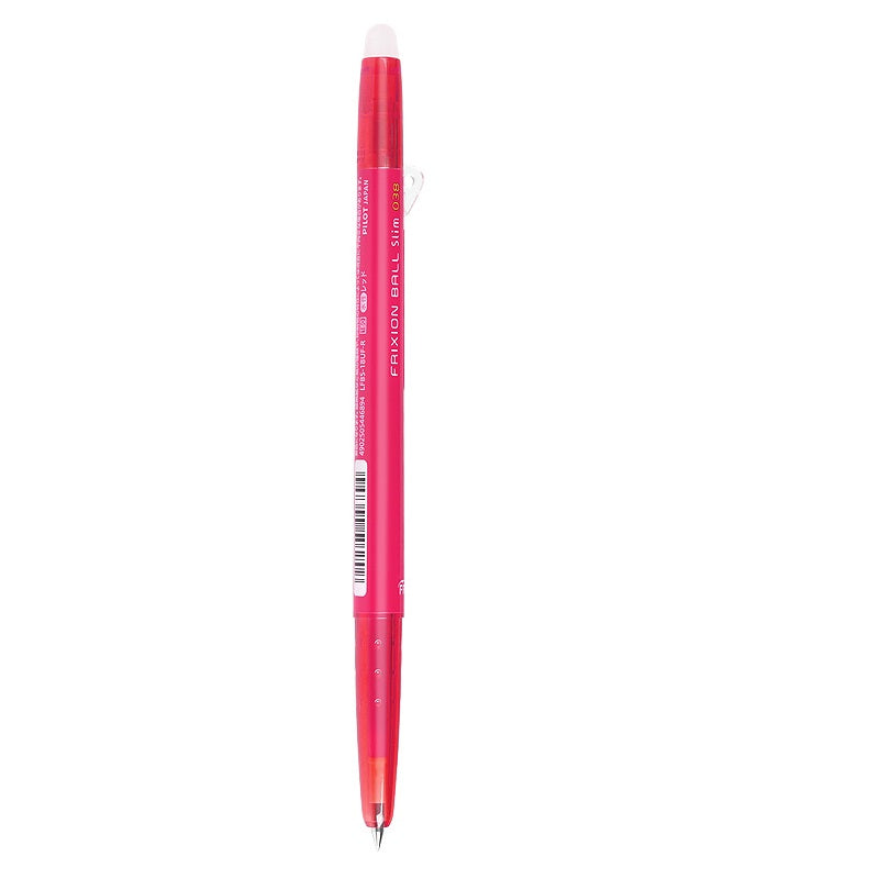 Pilot Frixion Ball Slim Erasable Gel Pen Extra Fine Point 0.38mm 3 Pack Rose