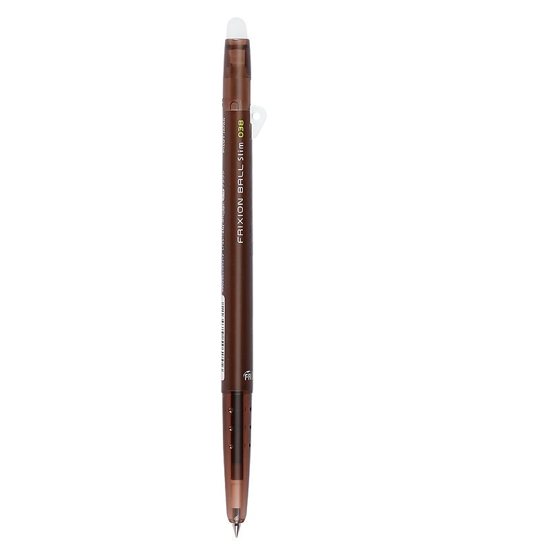 Pilot Frixion Ball Slim Erasable Gel Pen Extra Fine Point 0.38mm 3 Pack Brown