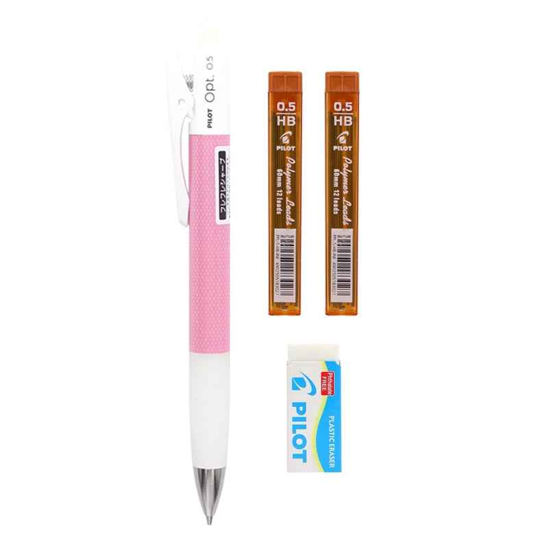 Pilot Fure Opt Shaker Mechanical Pencil 0.5mm with Refill Leads Eraser EL Pink